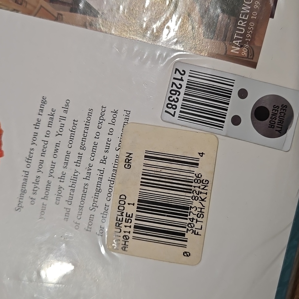 NWT VINTAGE SPRINGMAID NATUREWOOD KING FLAT SHEET.   #7575 - Picture 3 of 7